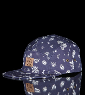 Obey 5 Pannel Cap Yuma blue indigo