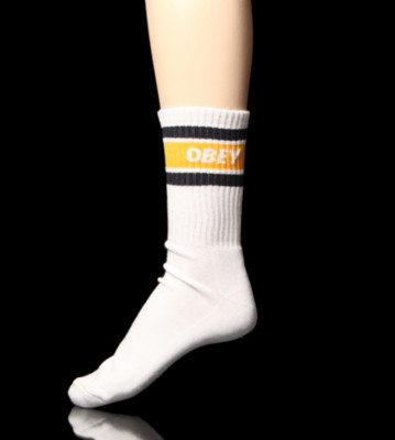 Obey Socks Cooper white navy/mustard
