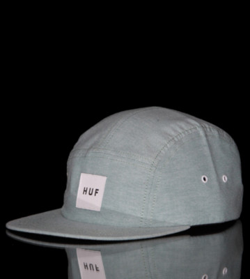 Huf 5 Panel Cap Oxford Volley green