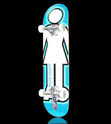 Girl Complete Skateboard Alex Olson blue/white