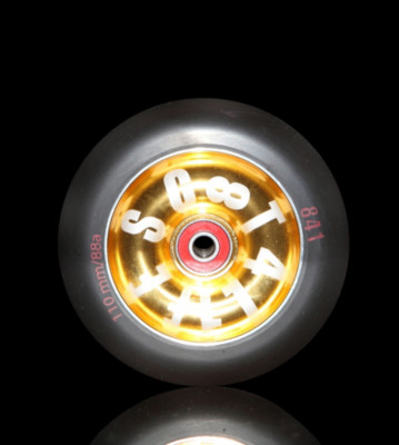 841 Scooter Wheels 4Life gold/black