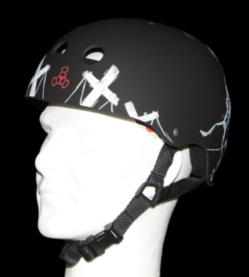 Triple 8 Helmet Robot black robot dark